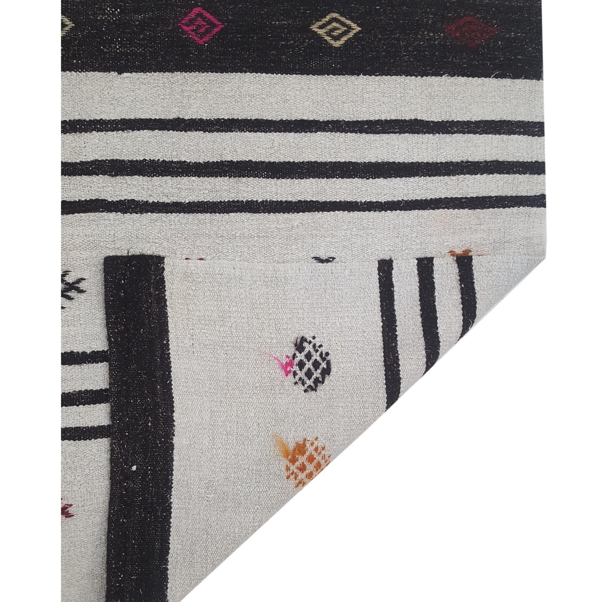 Pacific Malaga 42986 Ivory Brown Transitional Flatweave Rug