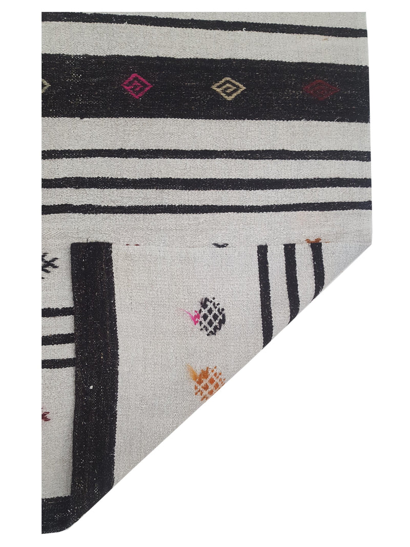 Pacific Malaga 42986 Ivory Brown Transitional Flatweave Rug