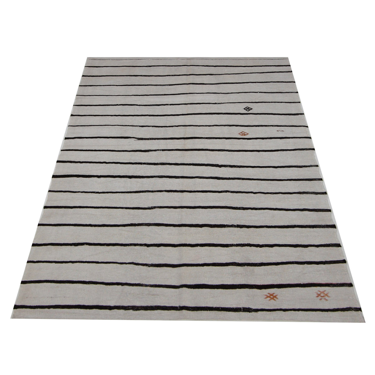 Pacific Malaga 42987 Ivory Brown Transitional Flatweave Rug