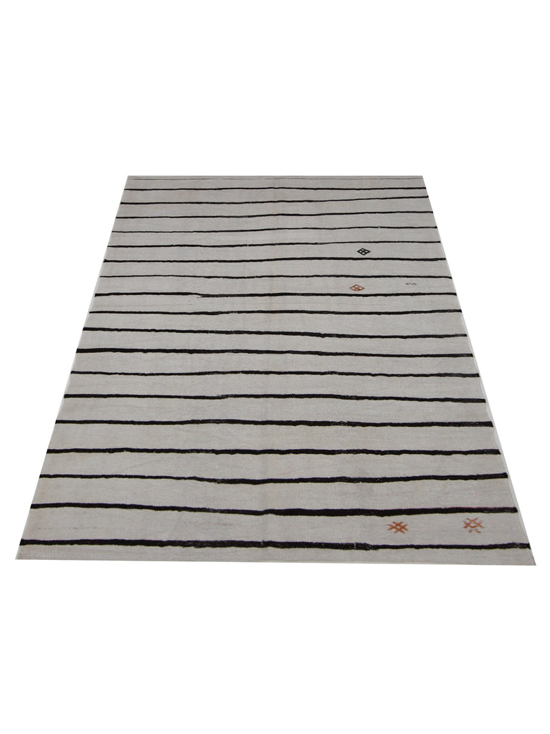 Pacific Malaga 42987 Ivory Brown Transitional Flatweave Rug