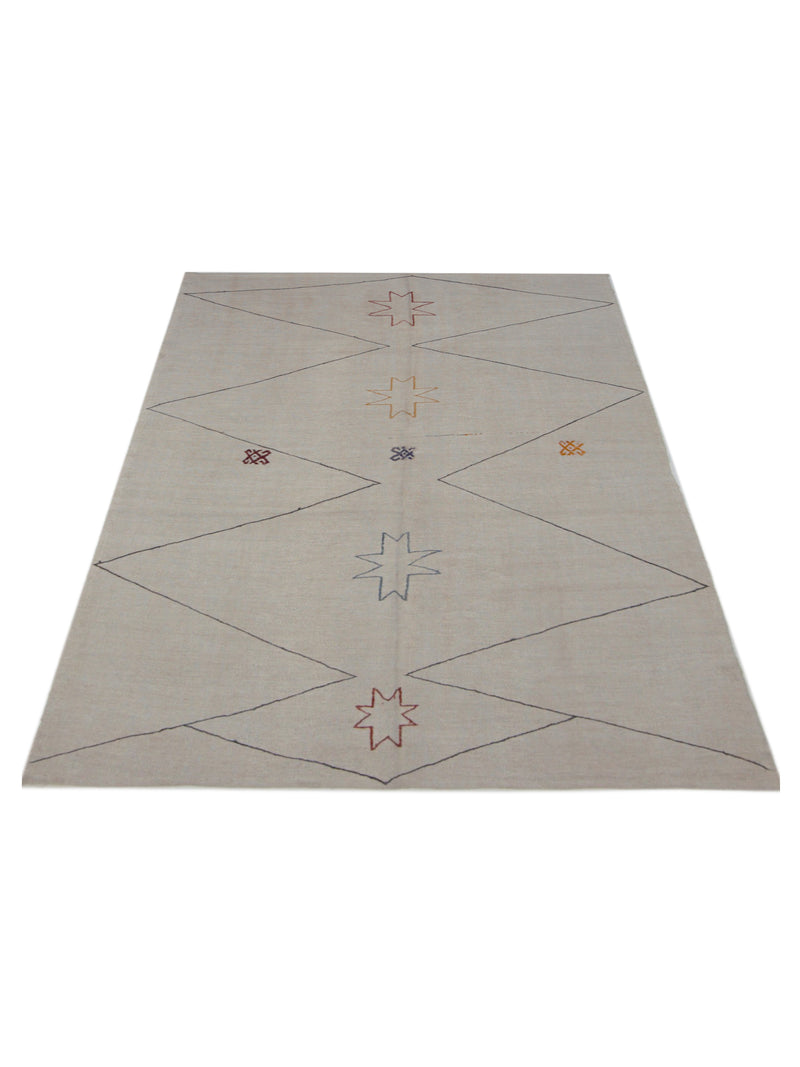 Pacific Malaga 42989 Ivory Multi Transitional Flatweave Rug