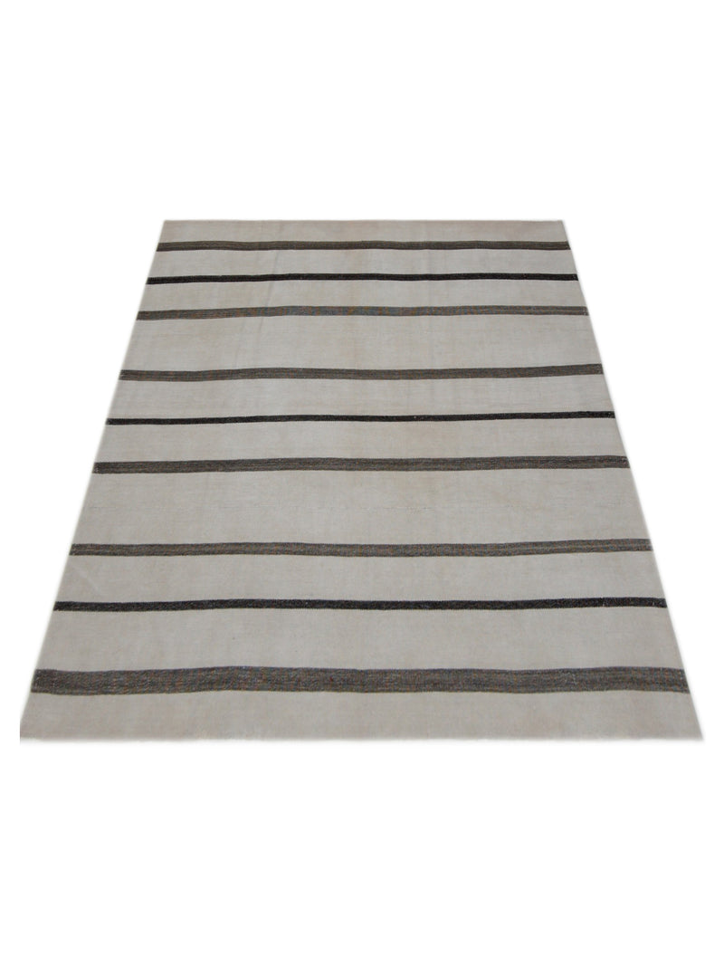 Pacific Malaga 42994 Ivory Brown Transitional Flatweave Rug