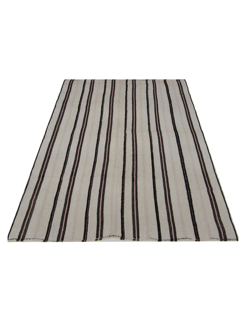 Pacific Malaga 42999 Ivory Brown Transitional Flatweave Rug