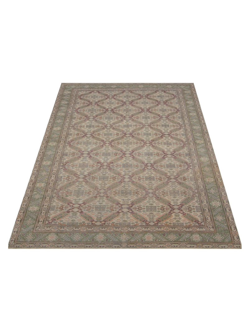 Pacific Kayseri 43006 Ivory Green Traditional Hand Knotted Rug