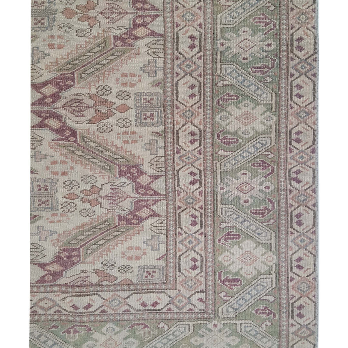 Pacific Kayseri 43006 Ivory Green Traditional Hand Knotted Rug