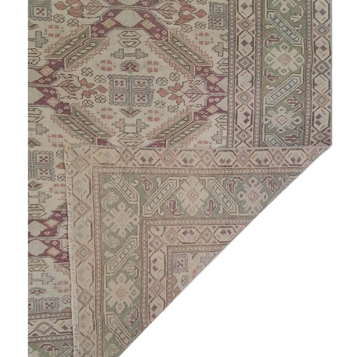 Pacific Kayseri 43006 Ivory Green Traditional Hand Knotted Rug