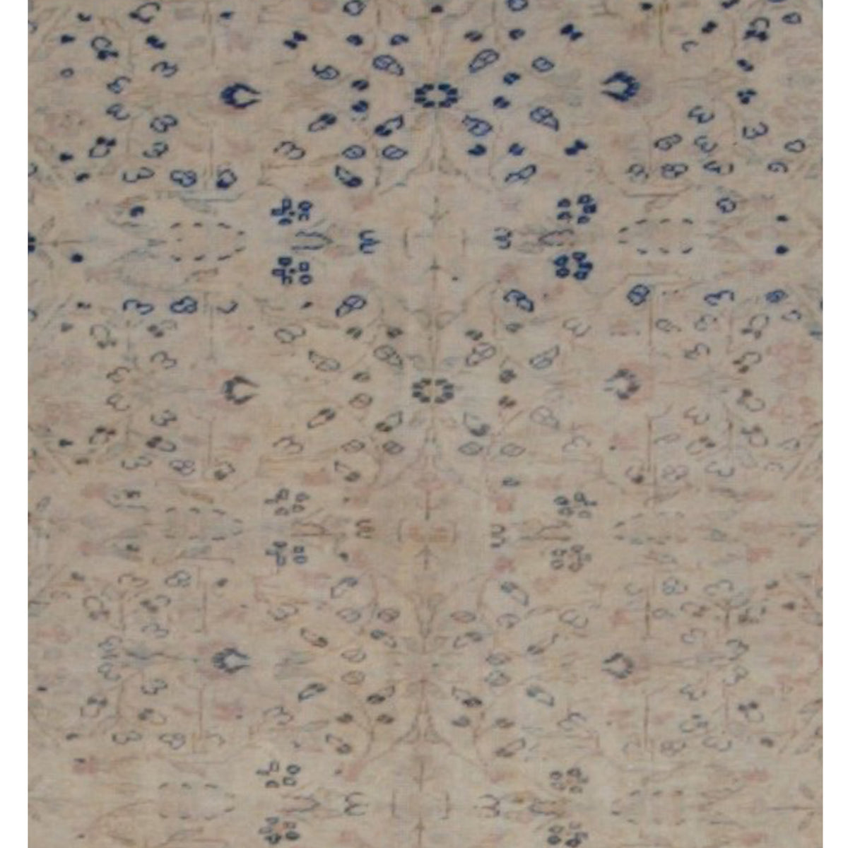 Pacific Kayseri 43008 Ivory Blue Traditional Hand Knotted Rug