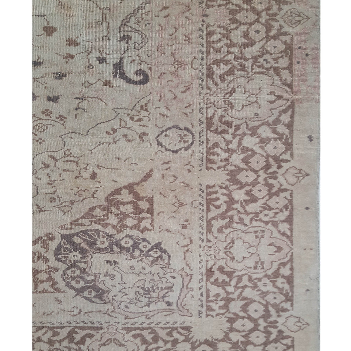 Pacific Kayseri 43011 Ivory Brown Transitional Hand Knotted Rug