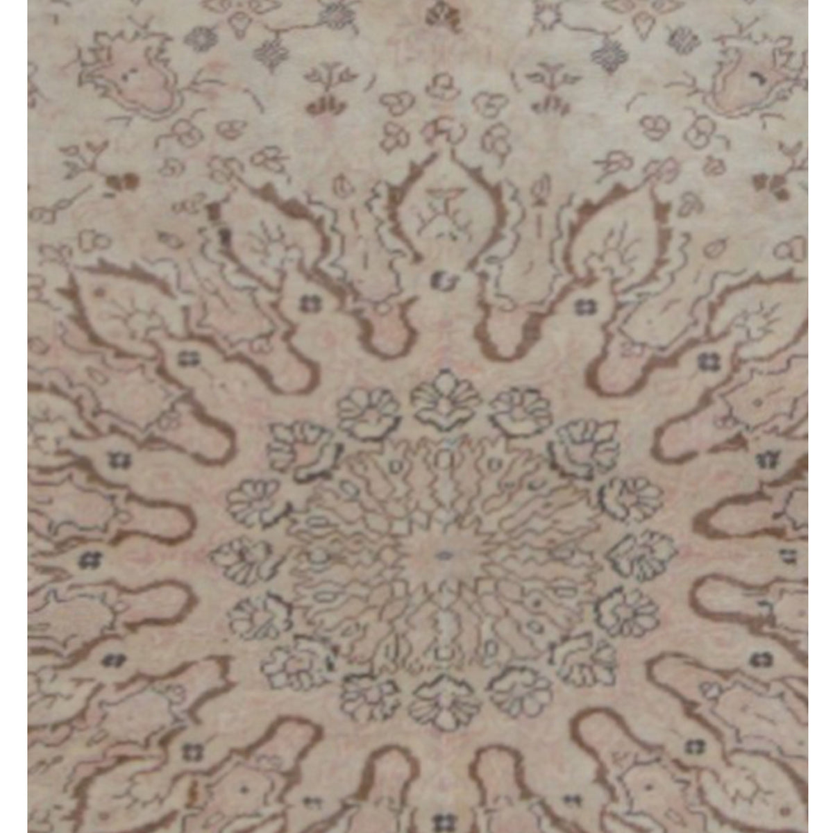 Pacific Kayseri 43011 Ivory Brown Transitional Hand Knotted Rug