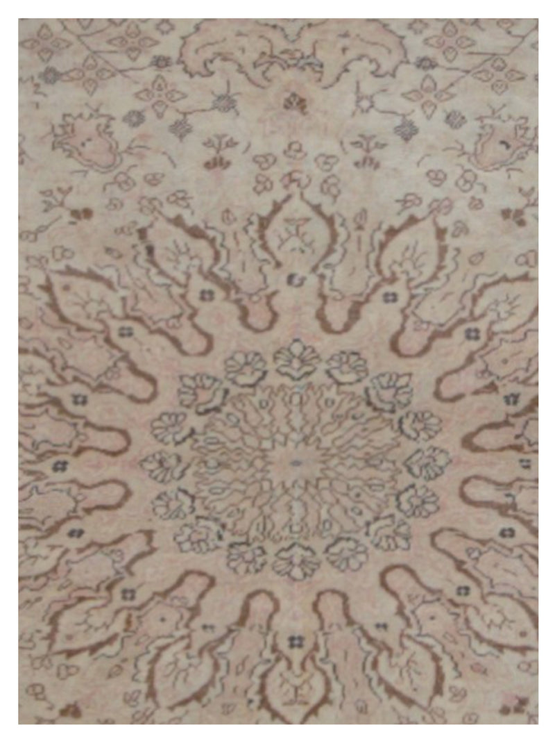 Pacific Kayseri 43011 Ivory Brown Transitional Hand Knotted Rug