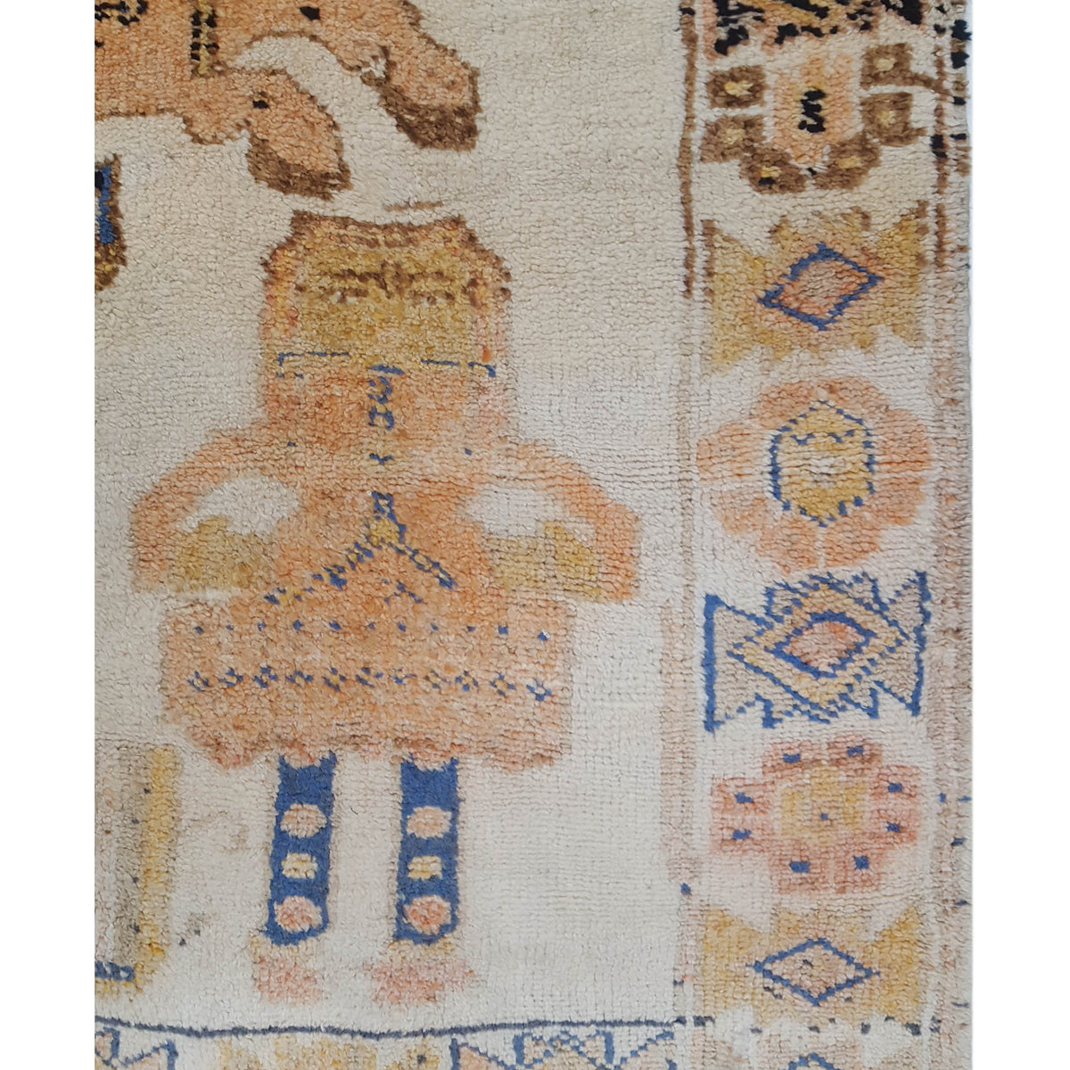 Pacific Kurdish 43014 Red Multi Transitional Hand Knotted Rug