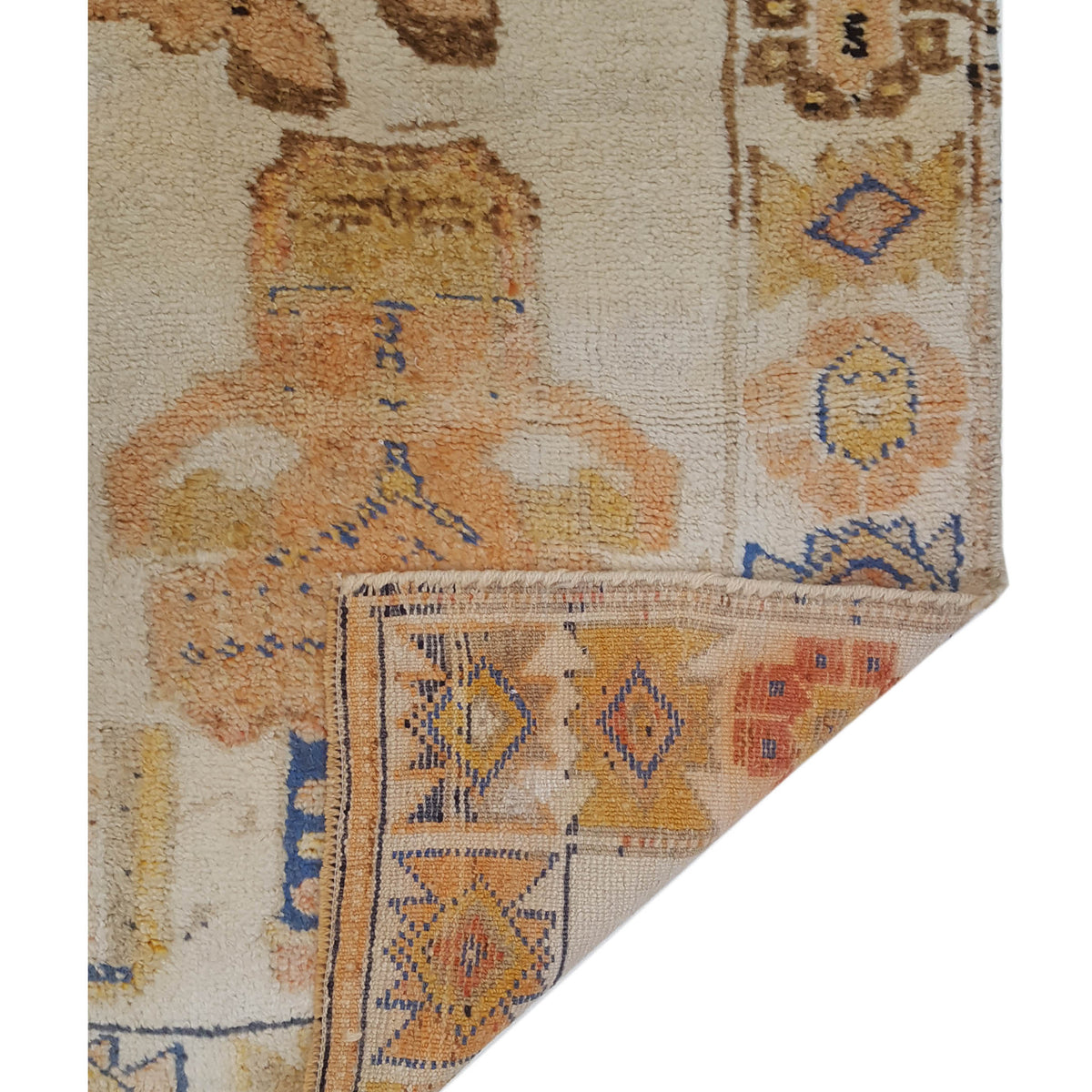 Pacific Kurdish 43014 Red Multi Transitional Hand Knotted Rug