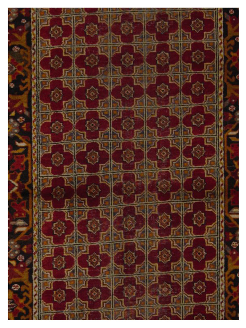 Pacific Kurdish 43015 Red Black Transitional Hand Knotted Rug