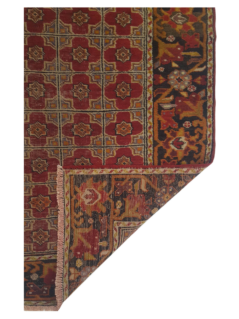 Pacific Kurdish 43015 Red Black Transitional Hand Knotted Rug