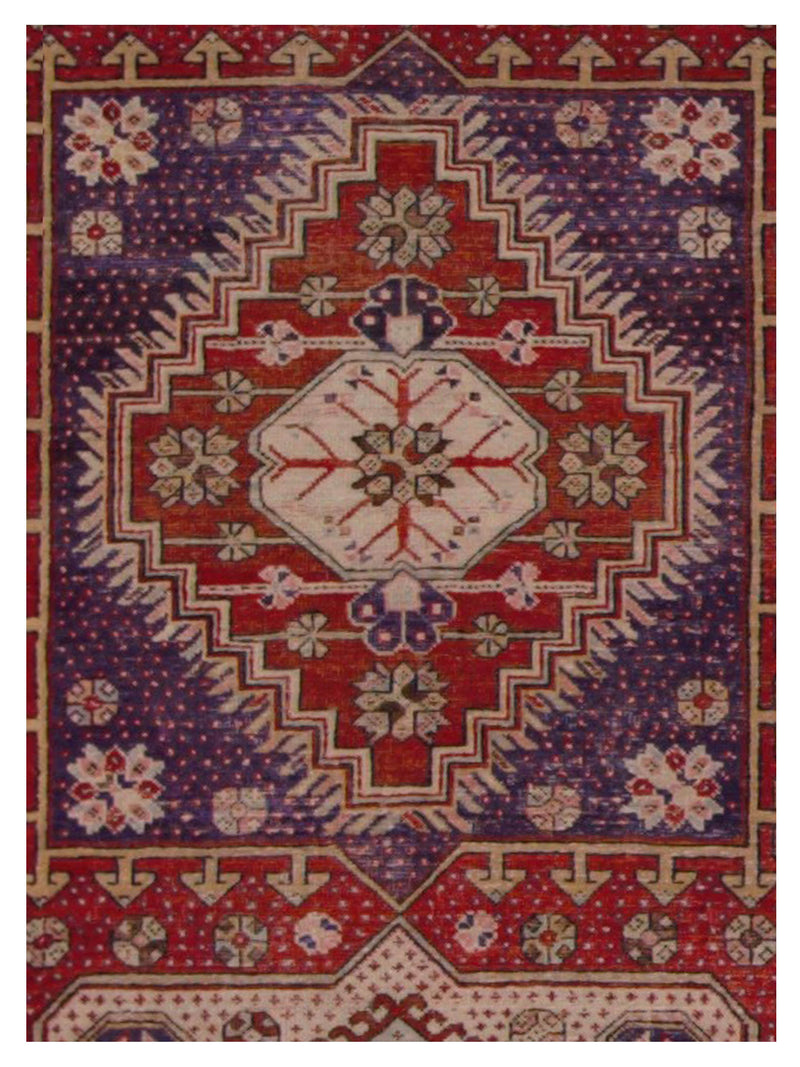 Pacific Kurdish 43016 Red Navy Transitional Hand Knotted Rug