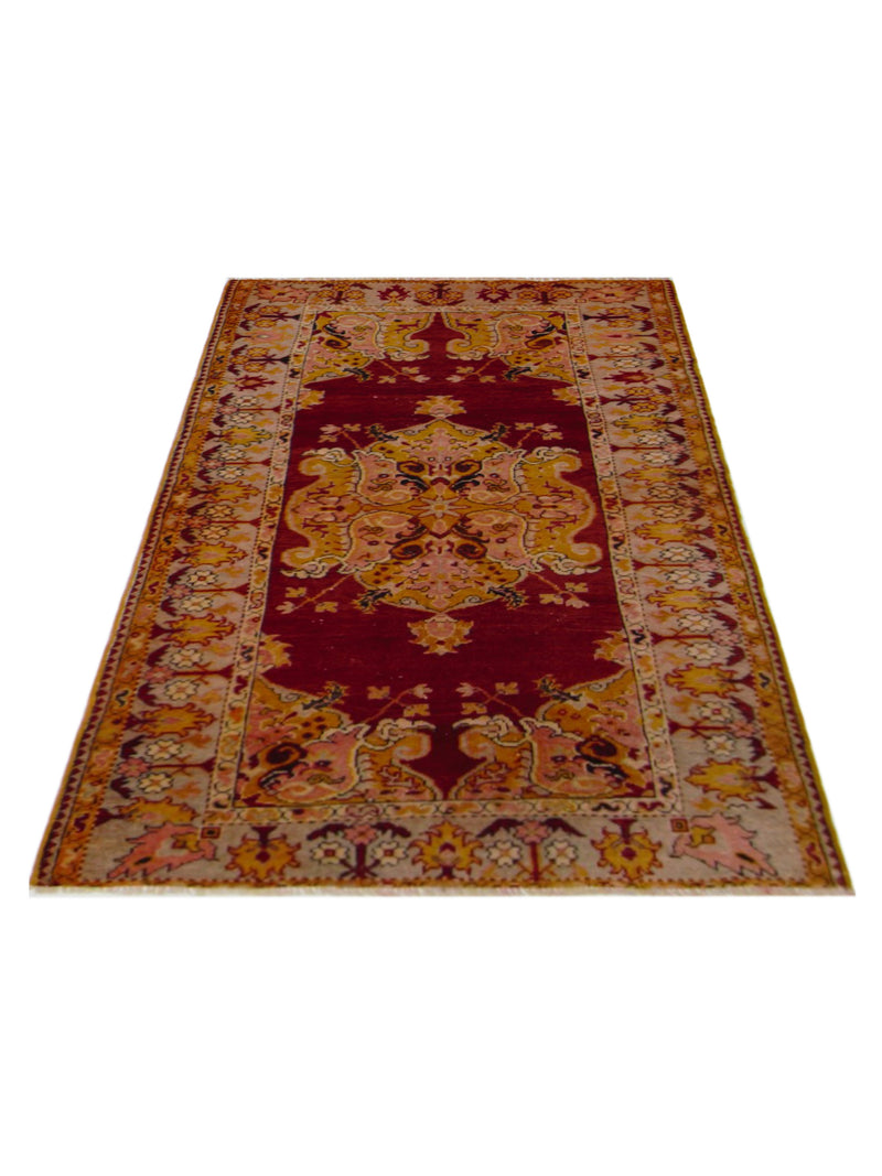 Pacific Kurdish 43017 Orange Gold Transitional Hand Knotted Rug