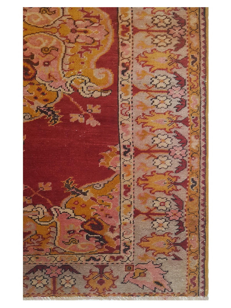 Pacific Kurdish 43017 Orange Gold Transitional Hand Knotted Rug