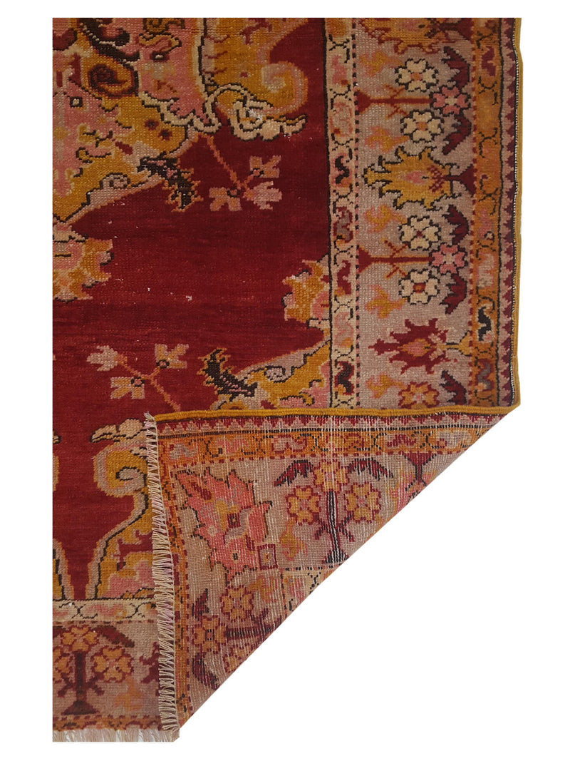 Pacific Kurdish 43017 Orange Gold Transitional Hand Knotted Rug