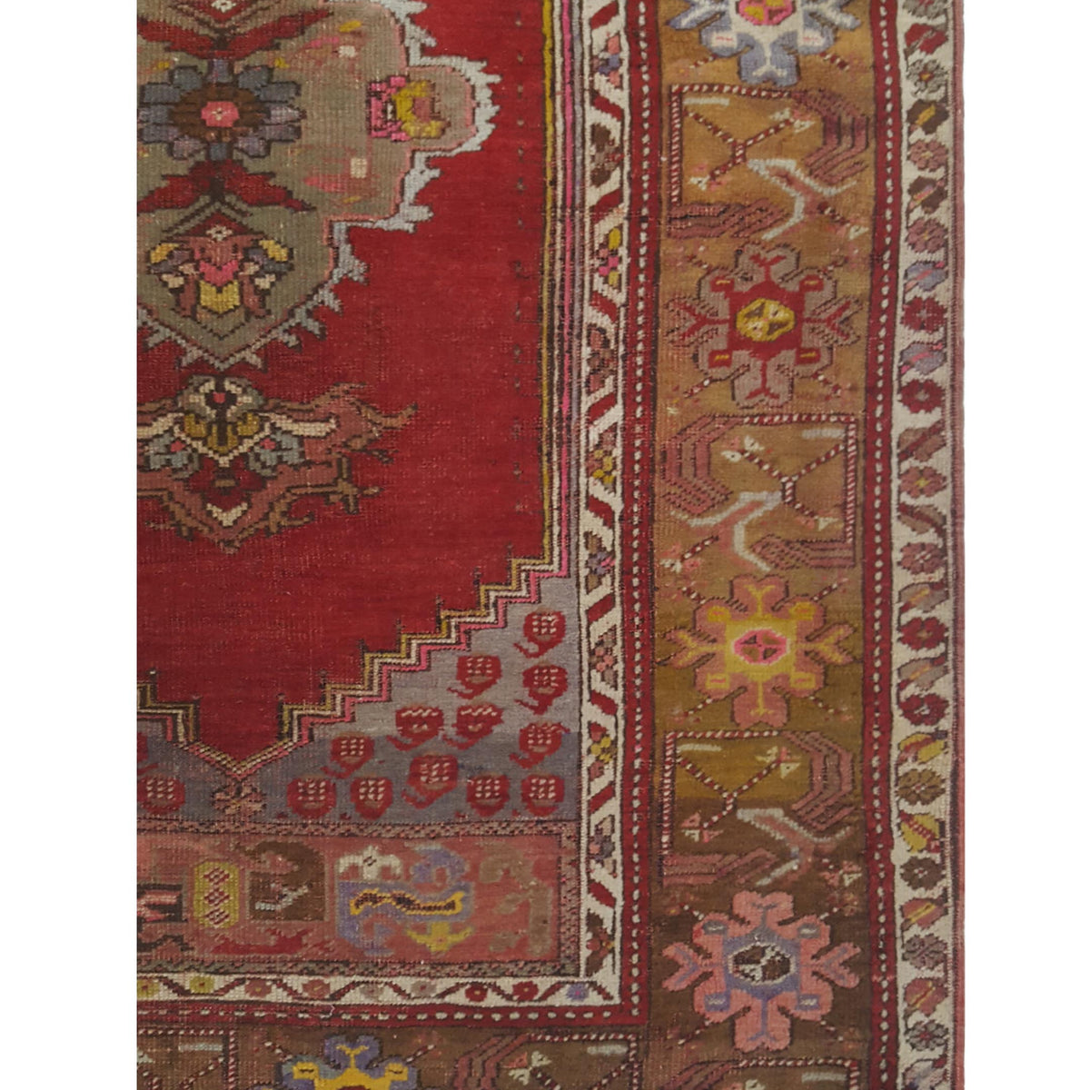Pacific Kurdish 43019 Red Gold Transitional Hand Knotted Rug