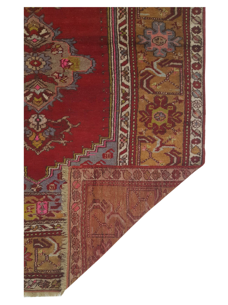 Pacific Kurdish 43019 Red Gold Transitional Hand Knotted Rug