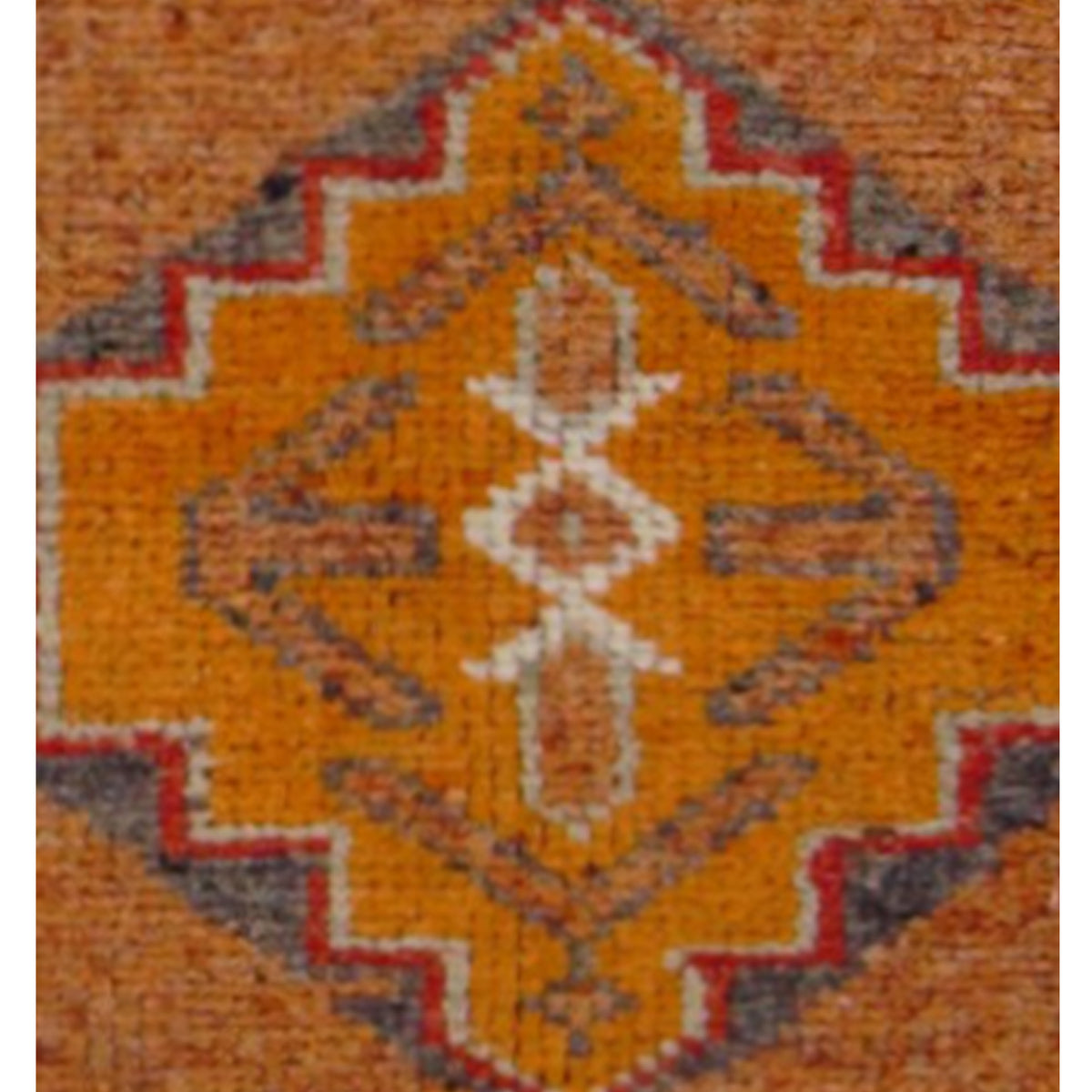 Pacific Kurdish 43021 Orange Ivory Transitional Hand Knotted Rug