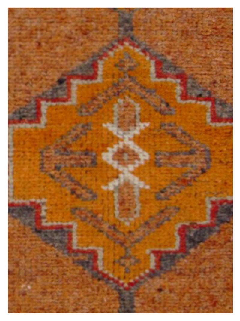 Pacific Kurdish 43021 Orange Ivory Transitional Hand Knotted Rug