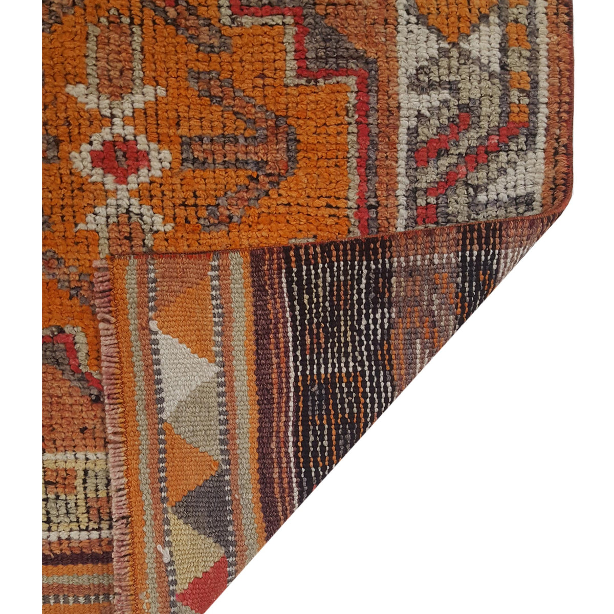 Pacific Kurdish 43021 Orange Ivory Transitional Hand Knotted Rug