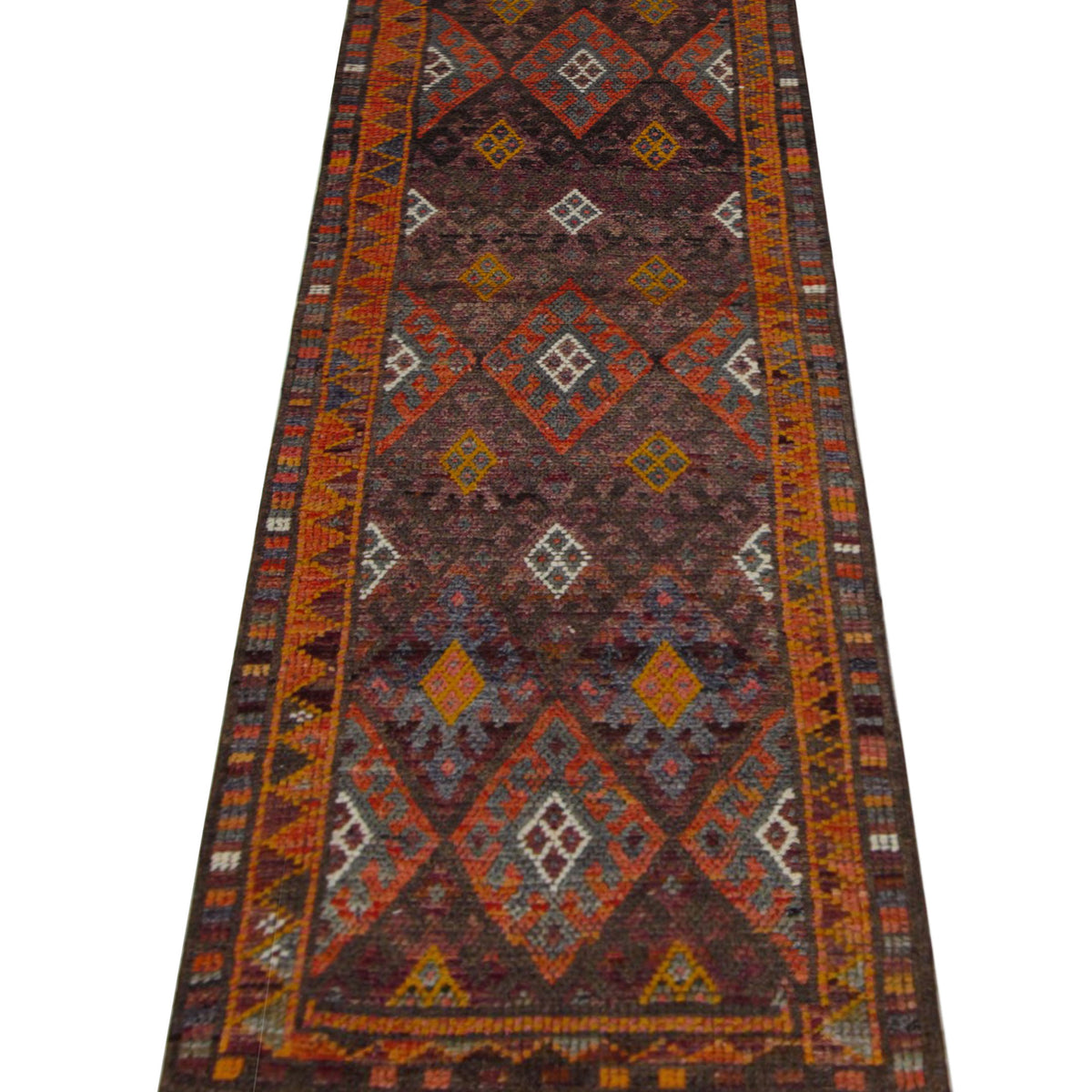 Pacific Kurdish 43022 Lavender Orange Transitional Hand Knotted Rug