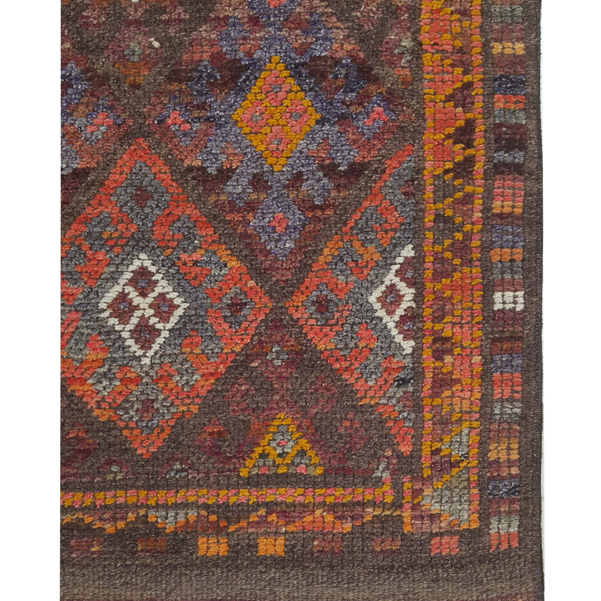 Pacific Kurdish 43022 Lavender Orange Transitional Hand Knotted Rug