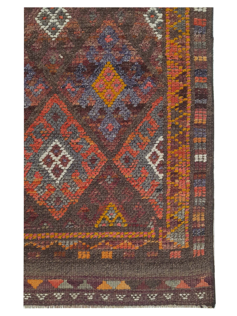 Pacific Kurdish 43022 Lavender Orange Transitional Hand Knotted Rug