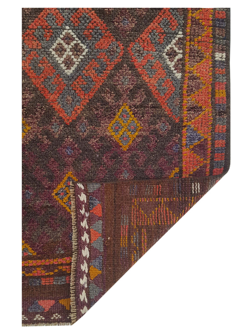 Pacific Kurdish 43022 Lavender Orange Transitional Hand Knotted Rug