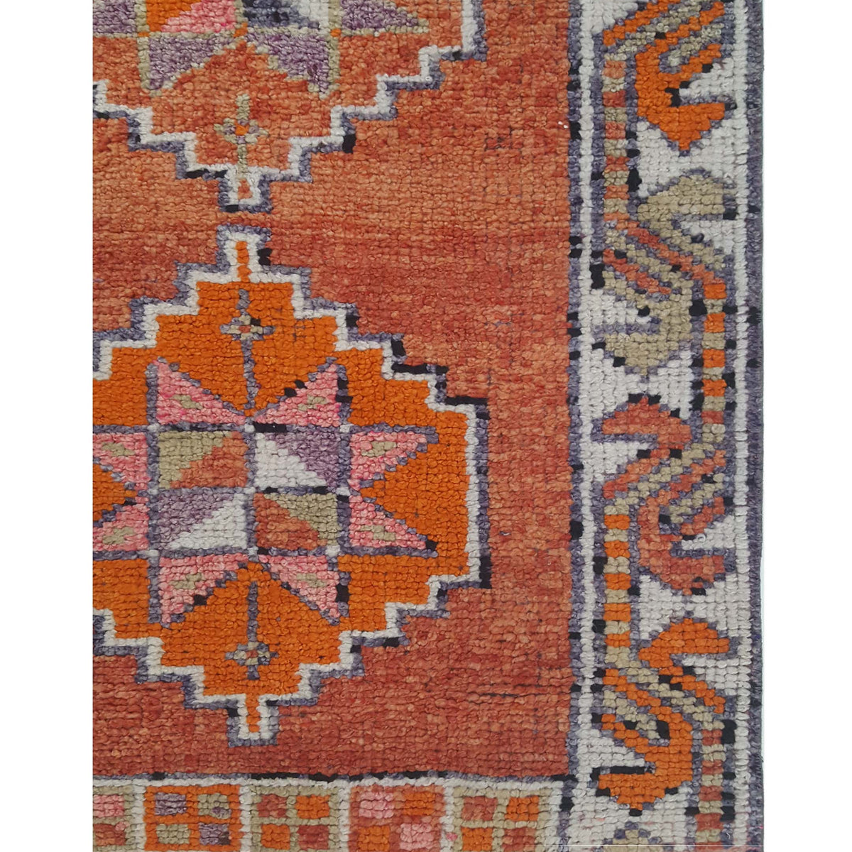 Pacific Kurdish 43023 Orange Ivory Transitional Hand Knotted Rug