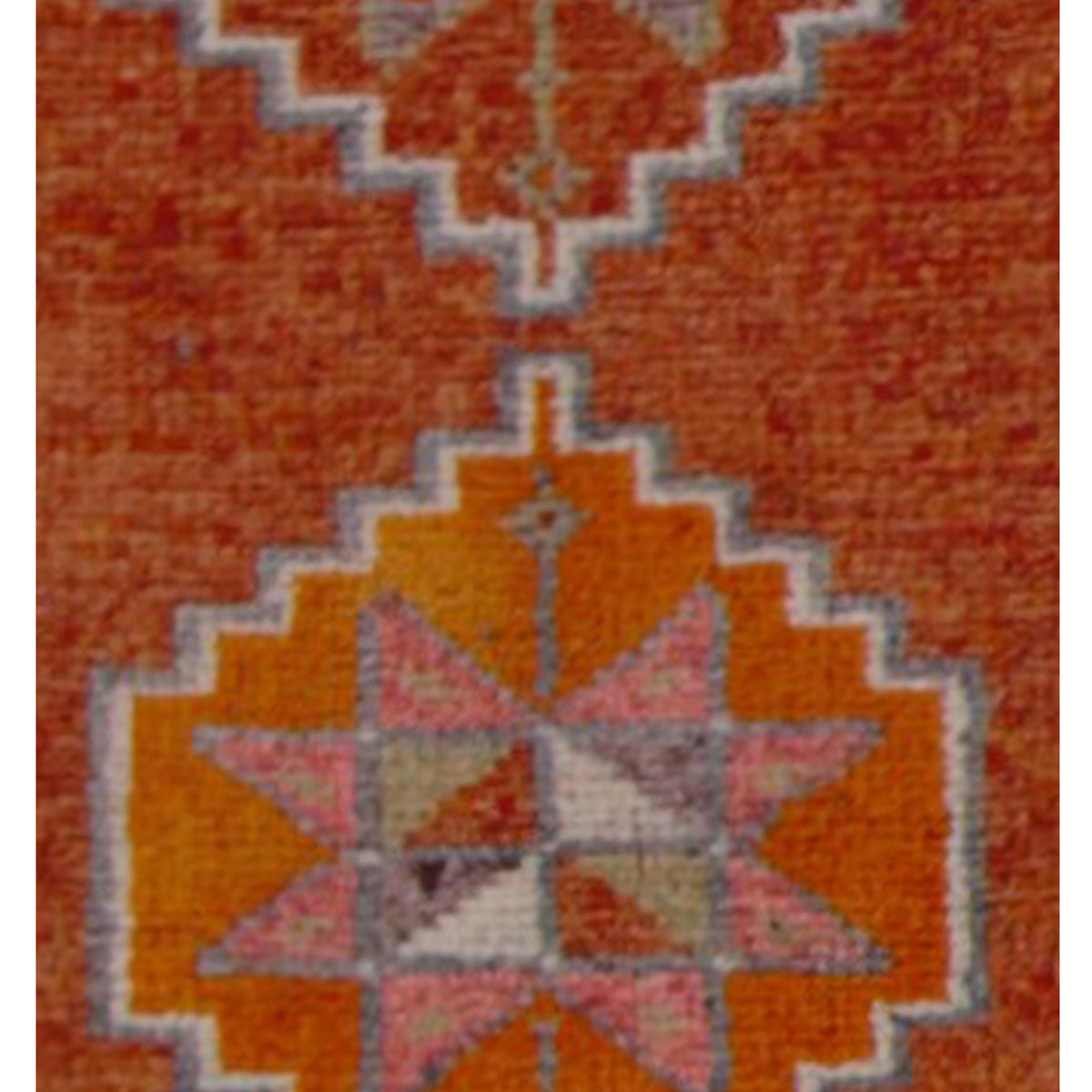 Pacific Kurdish 43023 Orange Ivory Transitional Hand Knotted Rug