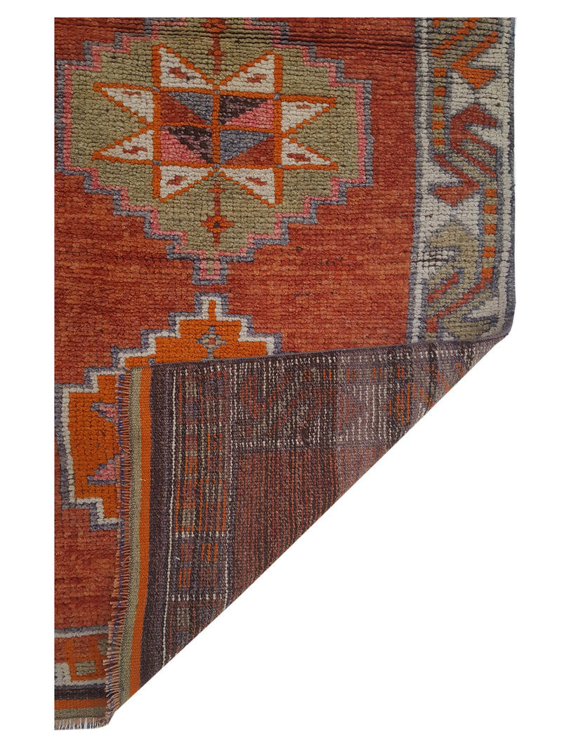 Pacific Kurdish 43023 Orange Ivory Transitional Hand Knotted Rug