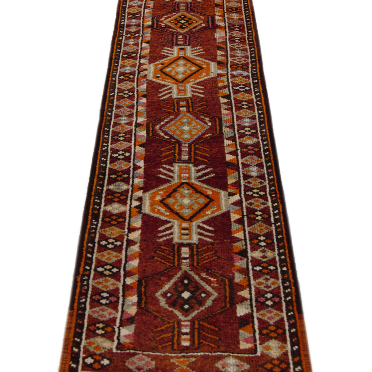 Pacific Kurdish 43028 Rust Rust Transitional Hand Knotted Rug