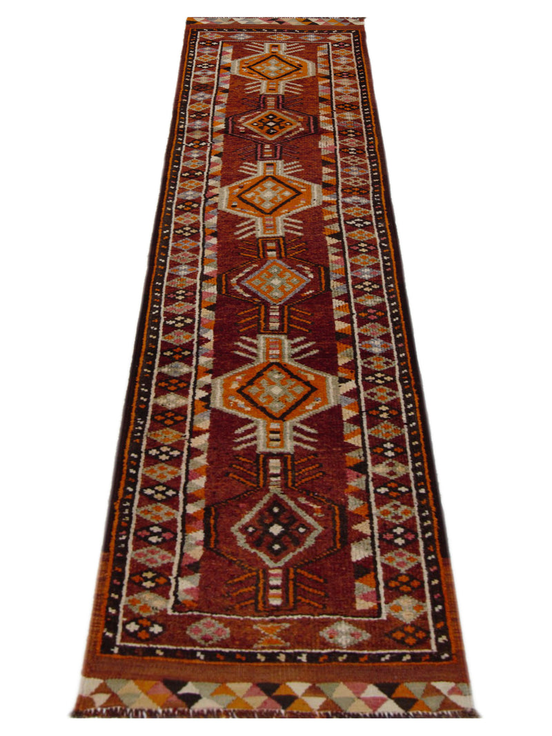 Pacific Kurdish 43028 Rust Rust Transitional Hand Knotted Rug