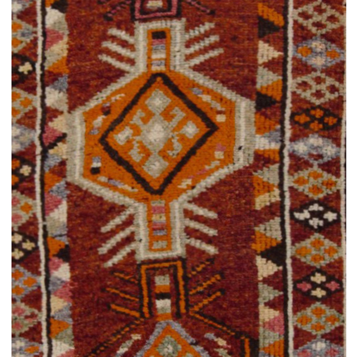 Pacific Kurdish 43028 Rust Rust Transitional Hand Knotted Rug