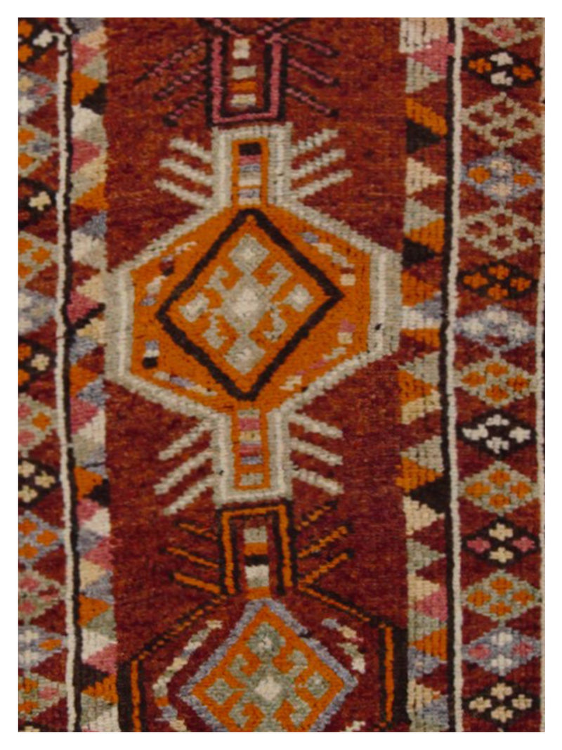 Pacific Kurdish 43028 Rust Rust Transitional Hand Knotted Rug