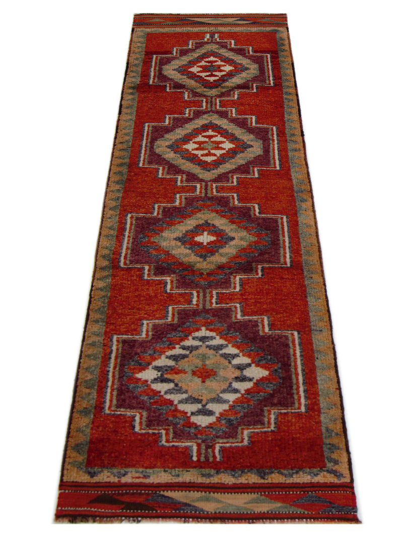 Pacific Kurdish 43030 Orange Gold Transitional Hand Knotted Rug