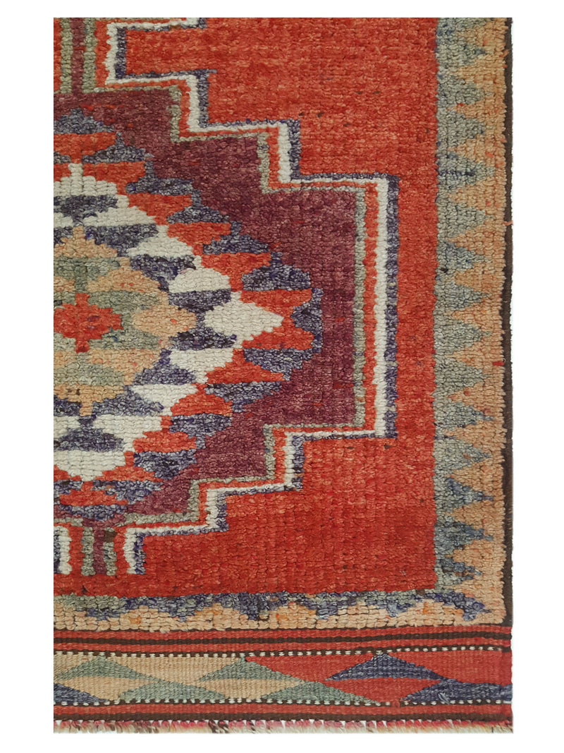 Pacific Kurdish 43030 Orange Gold Transitional Hand Knotted Rug