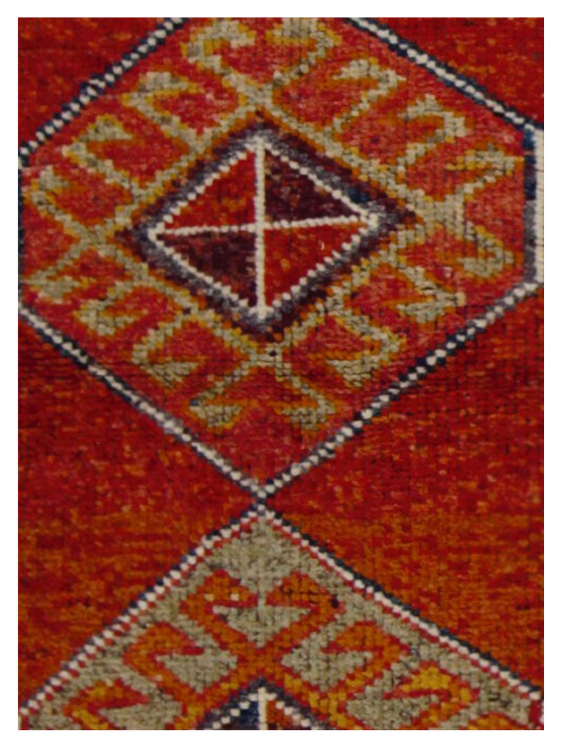 Pacific Kurdish 43033 Orange Multi Transitional Hand Knotted Rug
