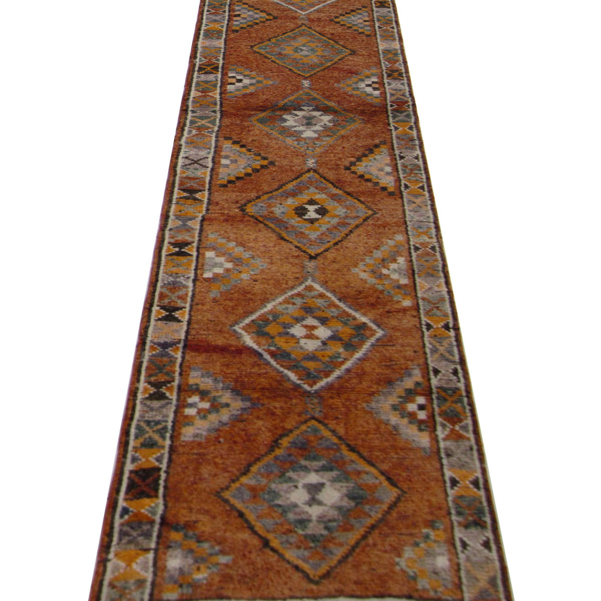Pacific Kurdish 43034 Orange Ivory Transitional Hand Knotted Rug