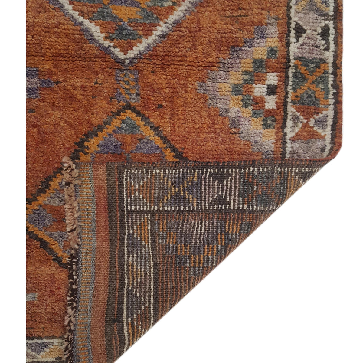 Pacific Kurdish 43034 Orange Ivory Transitional Hand Knotted Rug