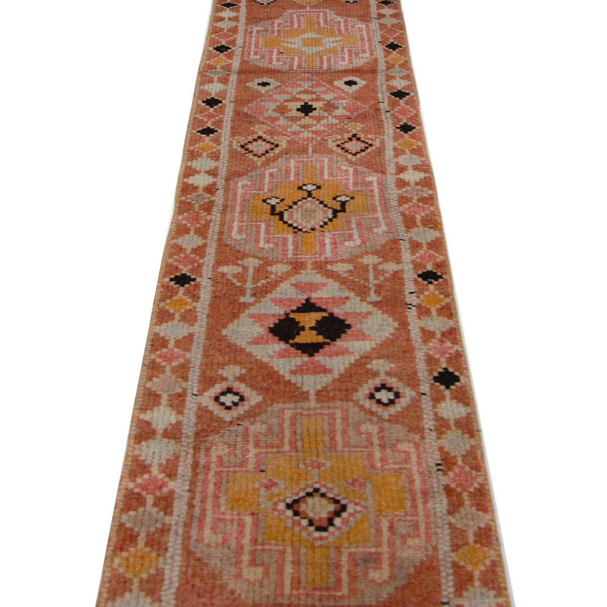Pacific Kurdish 43036 Peach Peach Transitional Hand Knotted Rug