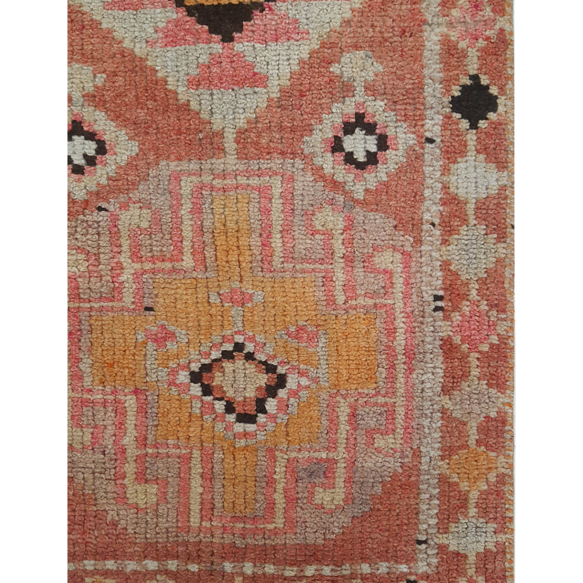 Pacific Kurdish 43036 Peach Peach Transitional Hand Knotted Rug