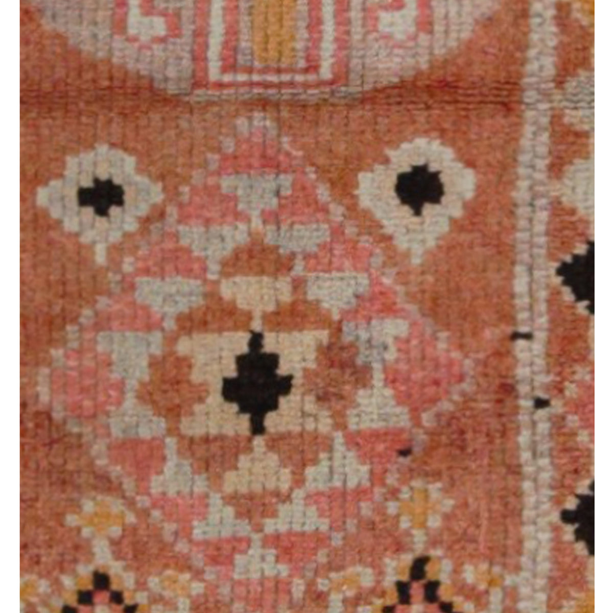 Pacific Kurdish 43036 Peach Peach Transitional Hand Knotted Rug
