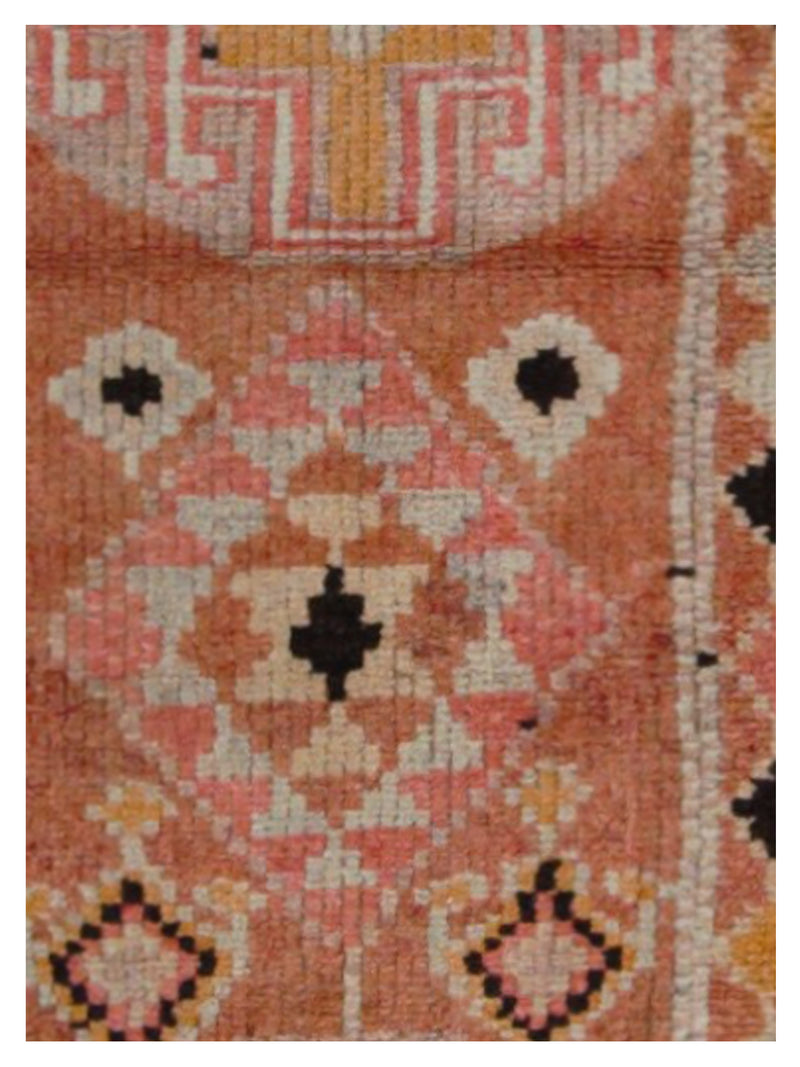 Pacific Kurdish 43036 Peach Peach Transitional Hand Knotted Rug