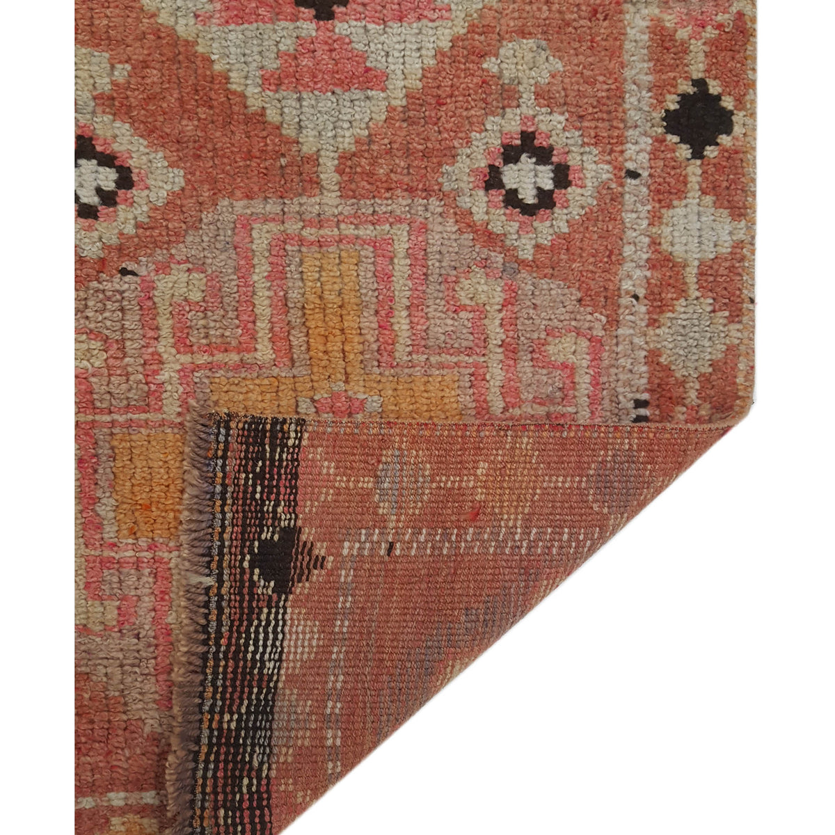 Pacific Kurdish 43036 Peach Peach Transitional Hand Knotted Rug