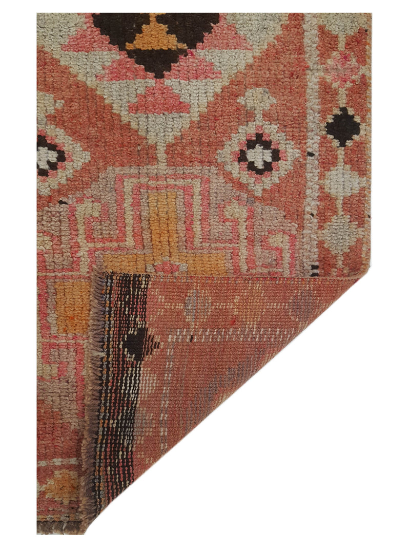 Pacific Kurdish 43036 Peach Peach Transitional Hand Knotted Rug