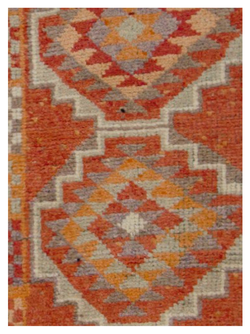 Pacific Kurdish 43039 Grey Orange Transitional Hand Knotted Rug